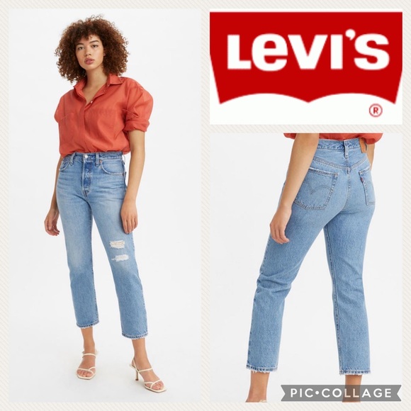 Levi's Denim - Levi’s Original Cropped Distressed 501 Jeans/26